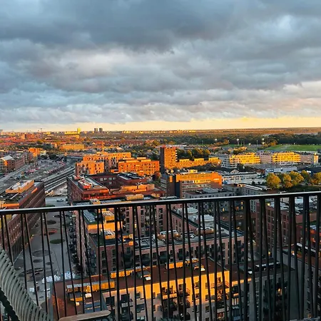 Apartment View From The 18th Floor Over Whole Of Copenhagen. *