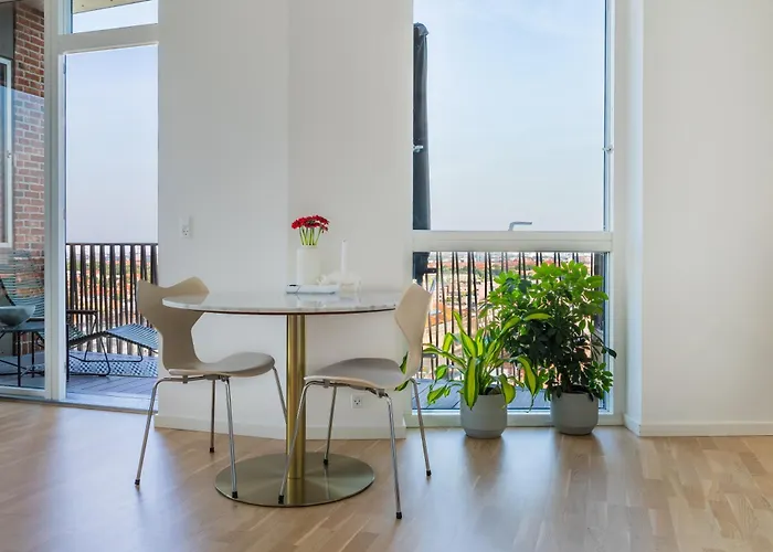 View From The 18th Floor Over Whole Of Copenhagen.