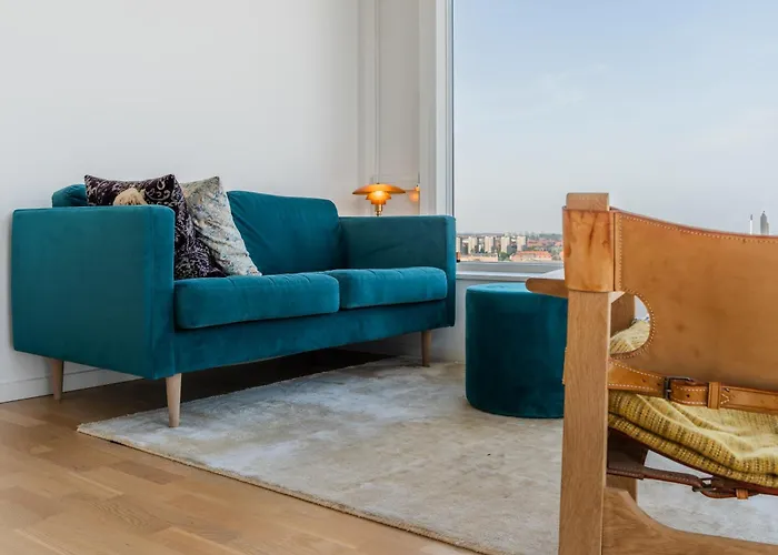 View From The 18th Floor Over Whole Of Copenhagen. Διαμέρισμα