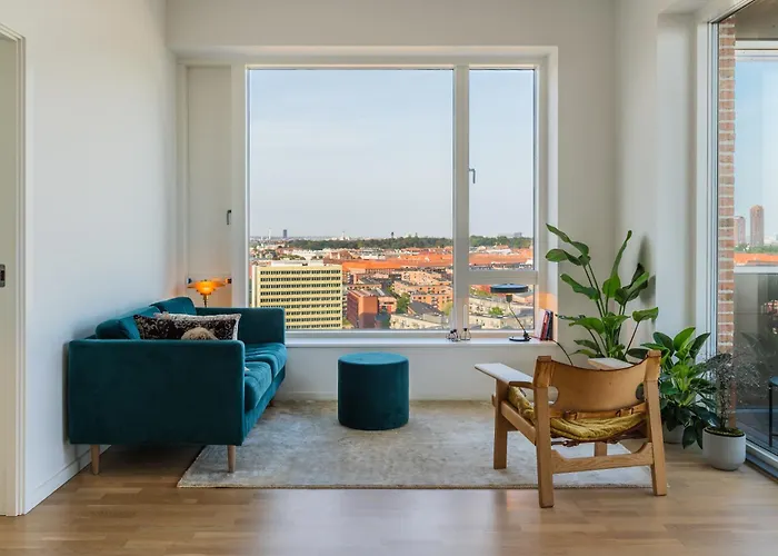 View From The 18th Floor Over Whole Of Copenhagen. * Kopenhagen