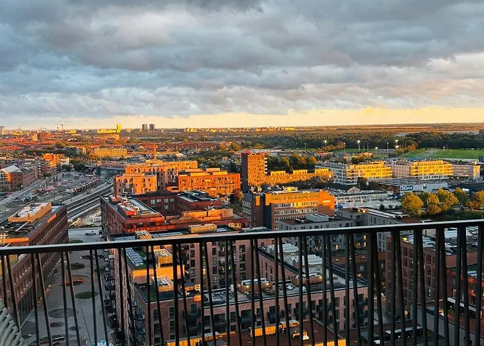 Apartment View From The 18th Floor Over Whole Of Copenhagen. *